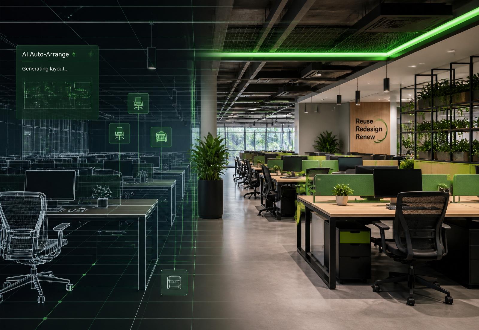 KI-Planungstool: Büro-Layout wird aus wiederverwendeten Assets automatisch generiert